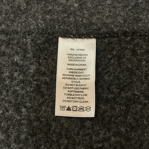 Eddie Bauer Charcoal Fleece Long Sleeve Zip front Hooded Sweatshirt Women’s M - Picture 10 of 11